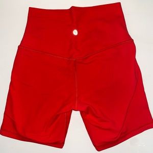 Lululemon Align Shorts 6” Red